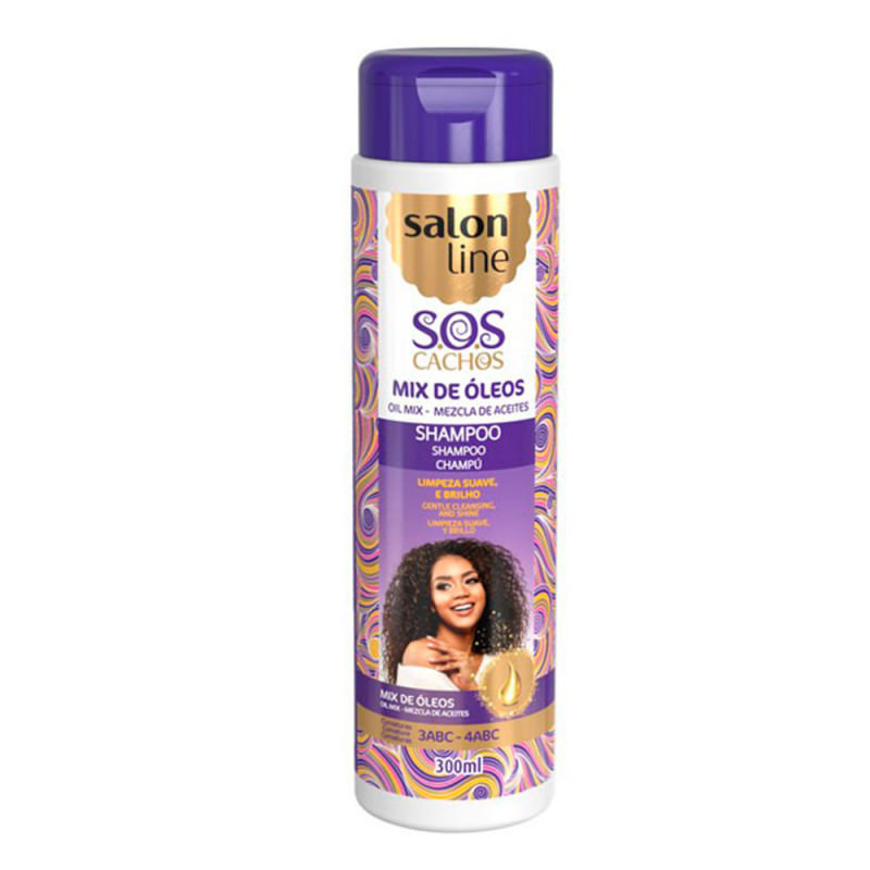 Salon Line S.O.S Champú con Aceite de Mango Para Cabello Rizado